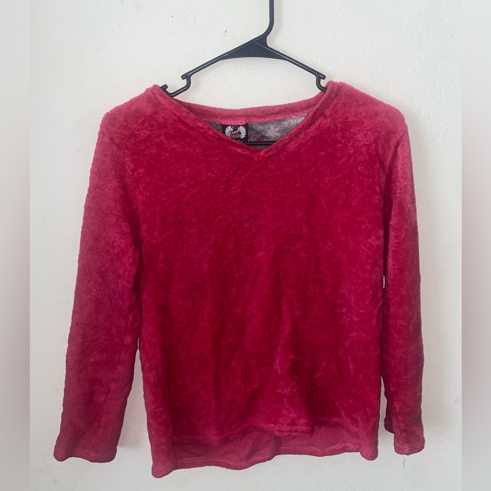 Pink long sleeve pajama shirt